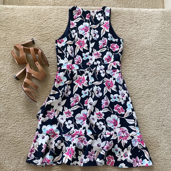 Banana Republic Floral Ruffle Wrap Racerback Dress - Picture 6 of 10